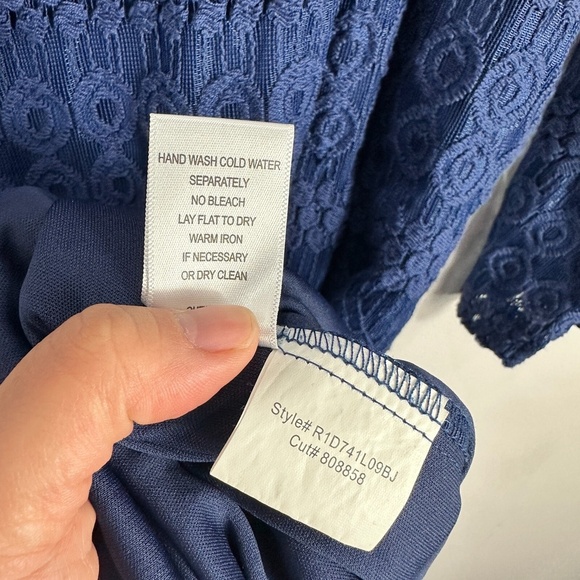 Rabbit Rabbit Rabbit Dress Womens 10 Blue Lace Boho Romantic Cottagecore‎ - Picture 7 of 7